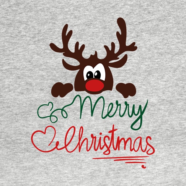 Cute Christmas reindeer by DvR-Designs